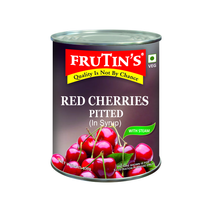 Red Cherries With Stem Pitted